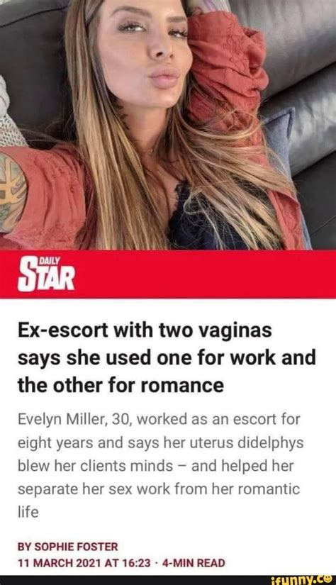 evelyn miller vaginas|OnlyFans model with two vaginas uses one for work and one for。